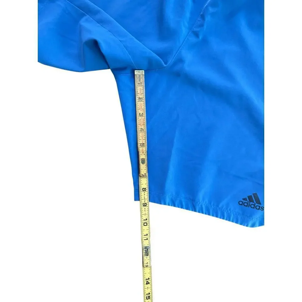 Adidas Climalite Men's Blue Drawstring Athletic Shorts Size Large